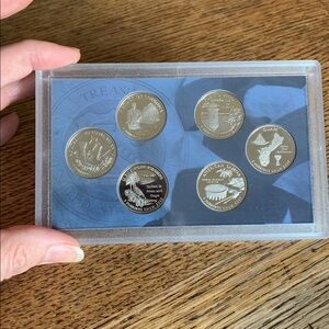 2009 US Mint set of 6 state quarters proof set, PR, Guam, US Virgin Islands, DC